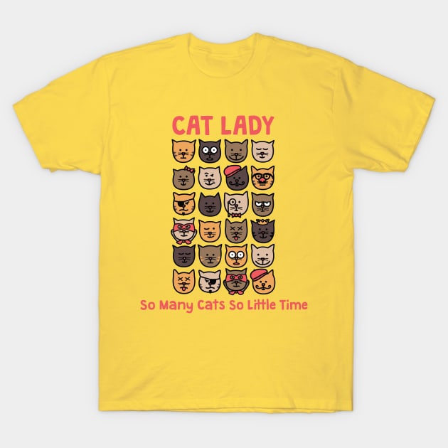 Cat Lady T-Shirt by toddgoldmanart